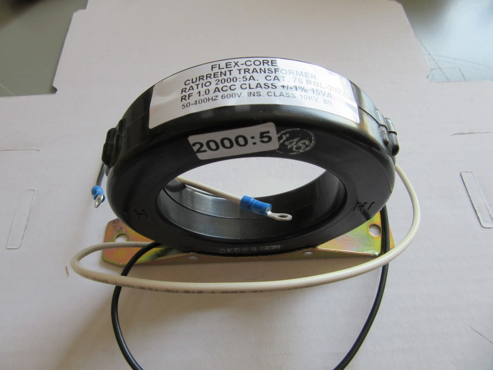 Weschler Flex-Core 76RBL-202 AC Current Transformer 2000:5A 50-400 Hz NEW!!