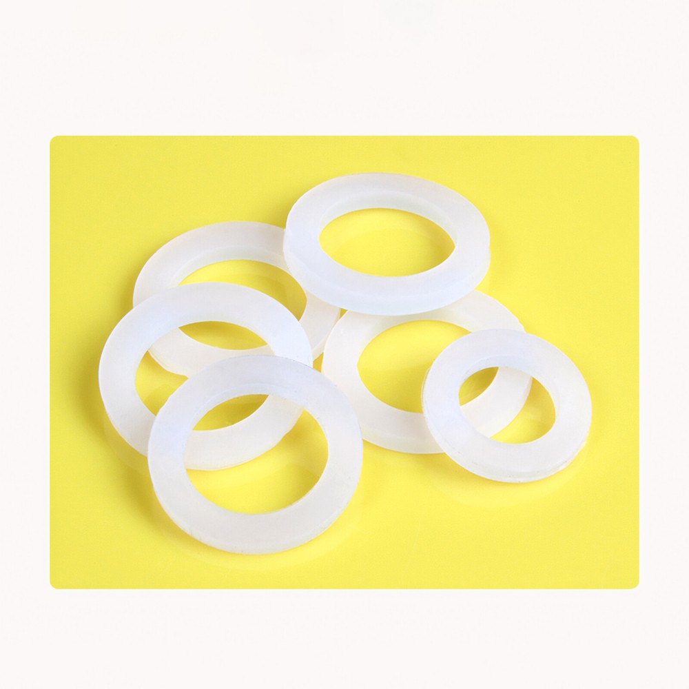3MM THICK WHITE SILICONE HIGH TEMP FLAT RING RUBBER WASHER SEAL GASKETS