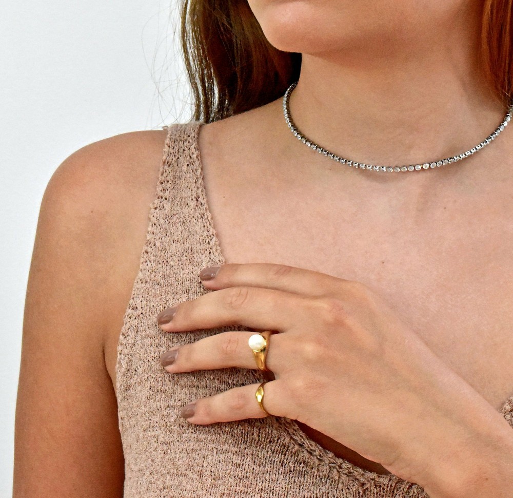 DREW GOLD PINKY SIGNET RING