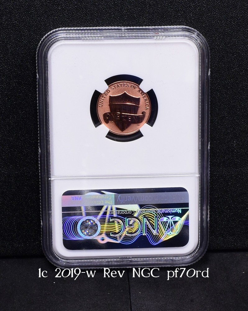 2019-W Lincoln Cent Reverse Proof - PCGS Pf70RD First Release (Bulk)