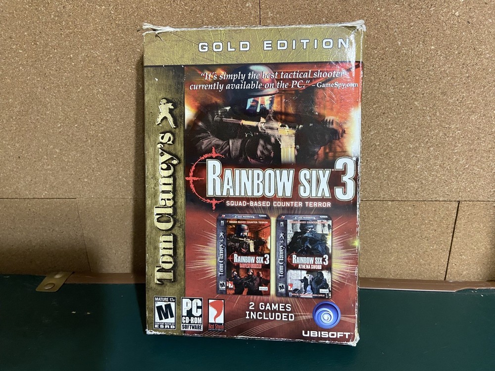Tom Clancy's Rainbow Six 3 Gold Edition PC Game CD Windows Software Complete CIB