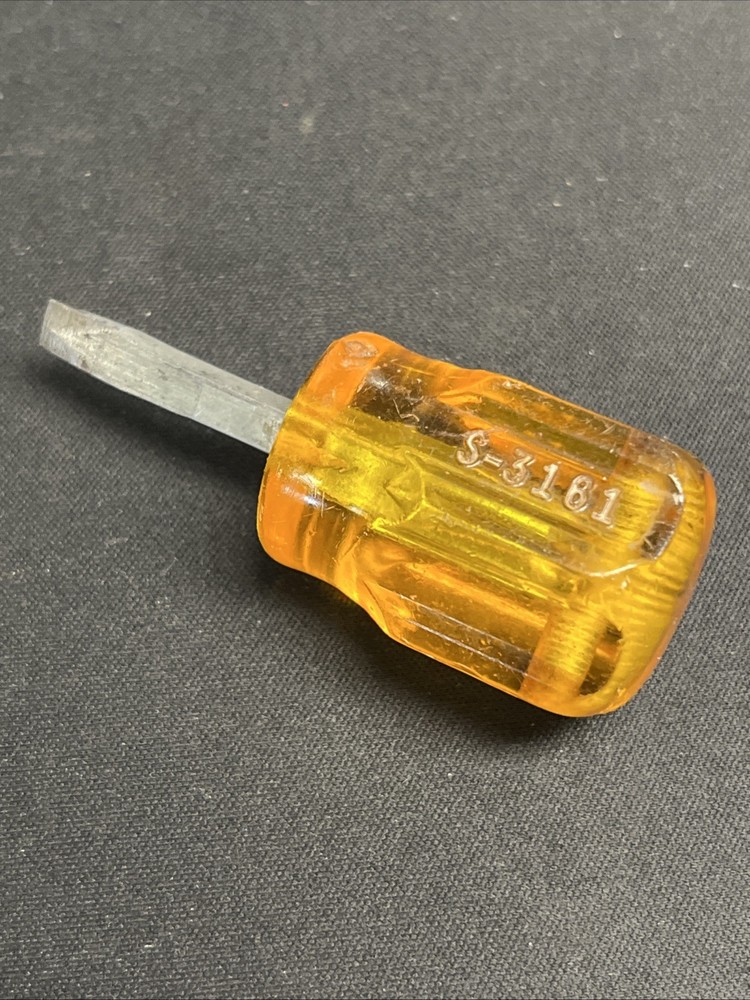 Vintage Xcelite S-3161 Stubby Flathead Screwdriver