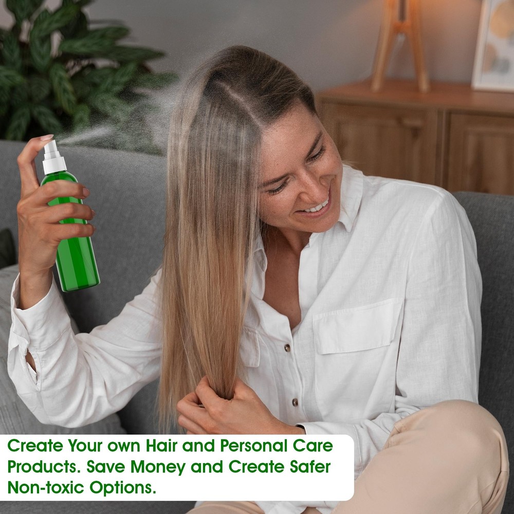 Empty Cosmo Round Bottles with Fine Mist Sprayer Plastic Refillable Container...
