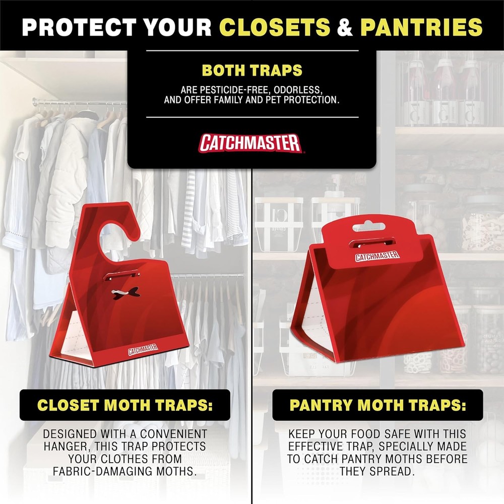 Catchmaster Pantry Moth Traps with Premium Extra Strength Pheromone Technology
