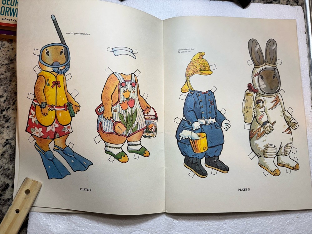 1982 Peter Rabbit Paper Dolls Book