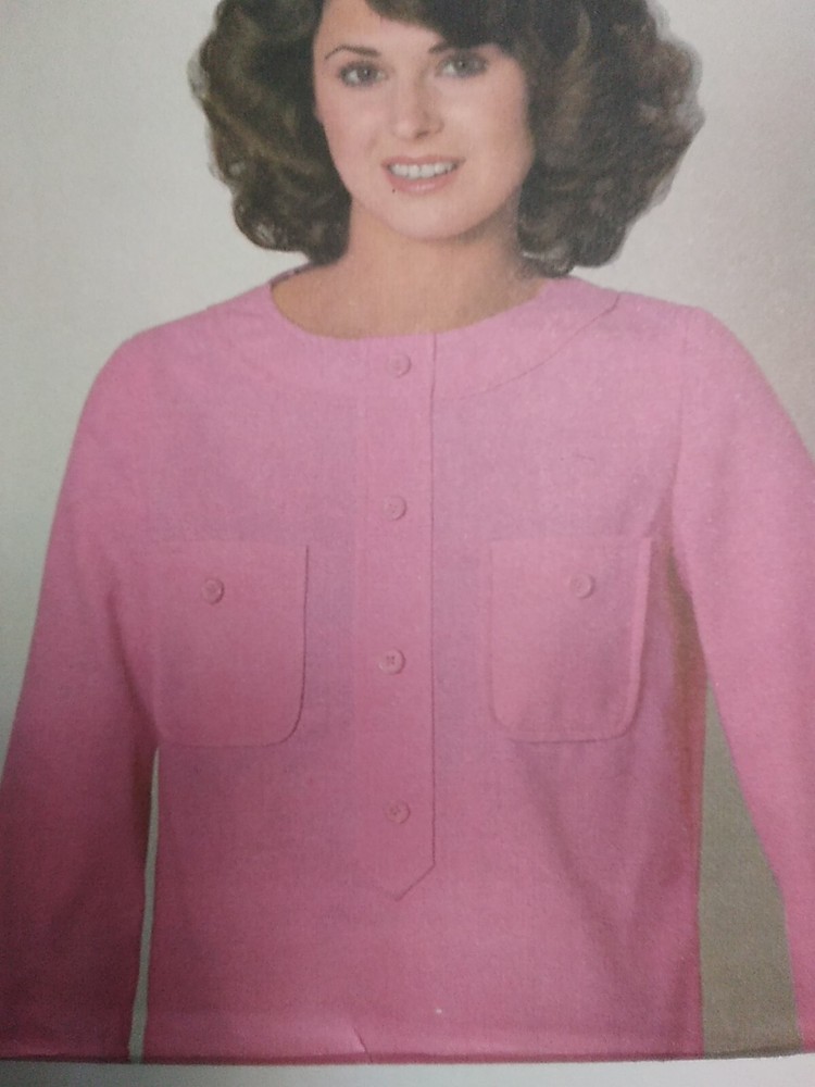 Shirt Blouse 10 12 Simplicity ESP 8420 Sewing Pattern 1/4 Button Pullover Top