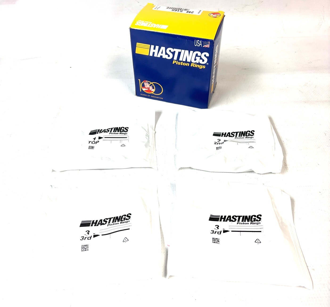 Hastings Moly Piston Rings Set Chevy SBC 327 350 383 5/64 5/64 3/16. Select size