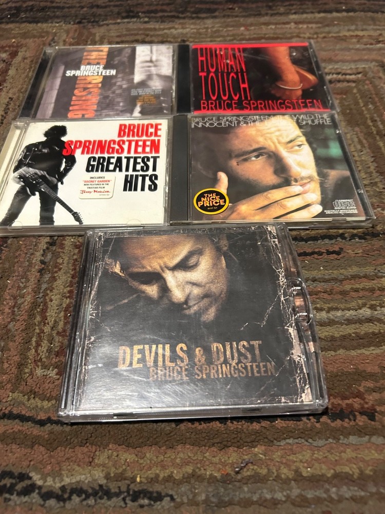 BRUCE SPRINGSTEEN: 5 CDS ROCK PRE-OWNED