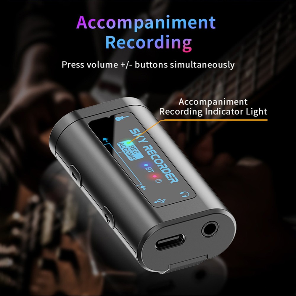Audio Interface Portable Mini Recording Sound Card BT Accompaniment XHAP