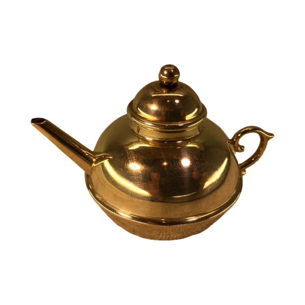 Victorian Solid Silver Novelty Miniature Teapot, Birmingham 1895