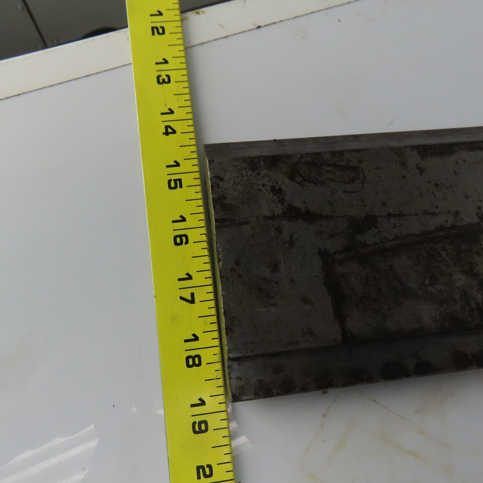 12" Press Brake 90° Forming Angle Die Block 1/2" Tang 4-1/4" Ht 1" Thick