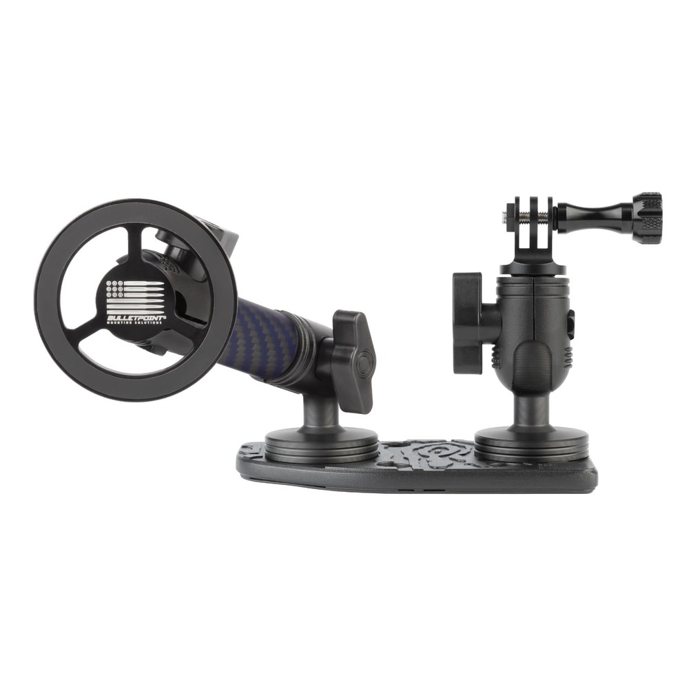 Bulletpoint Metal Dash Mount Cell Phone Holder & Action Camera Bracket Compat...