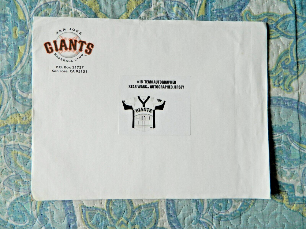 San Jose Giants Star Wars Signed Jersey