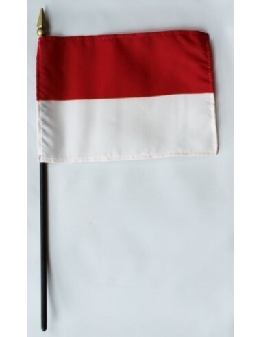 Monaco 4" x 6" Mounted Flags