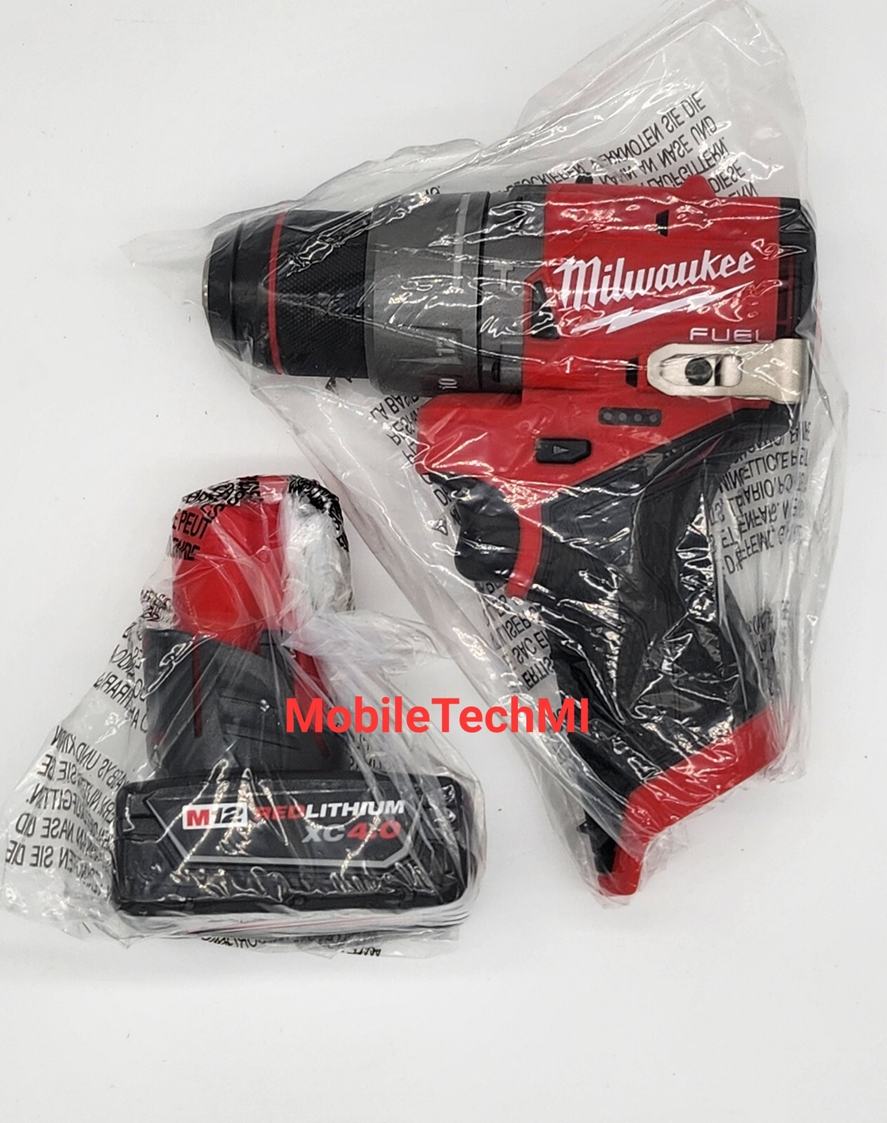 Milwaukee M12 FUEL Hammer Drill Driver 3404-20 + XC4.0 Battery 4.0 Ah NEW GEN 3