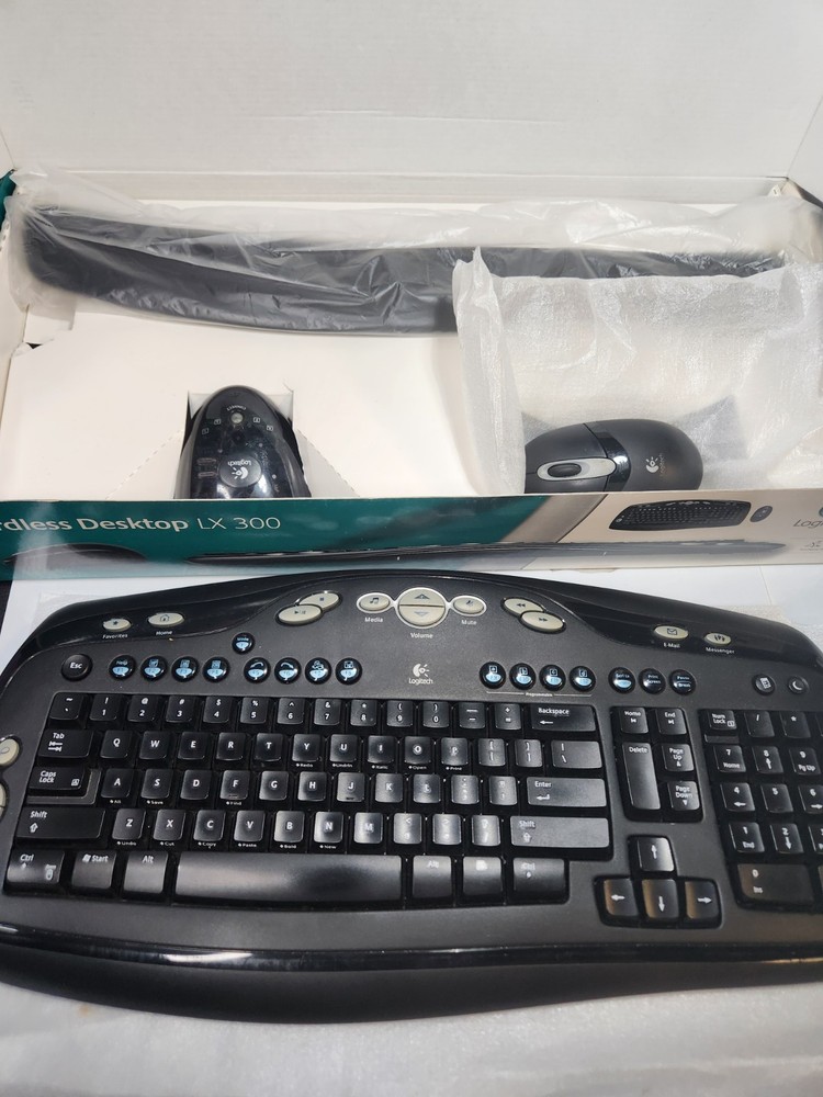 Logitech Cordless Desktop LX300 Wireless & Mouse Bundle
