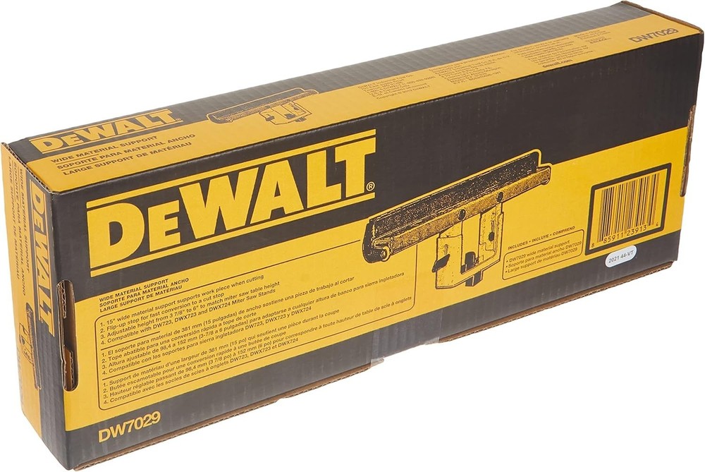 DEWALT Miter Saw Stand Material Support/Stop (DW7029) , Yellow