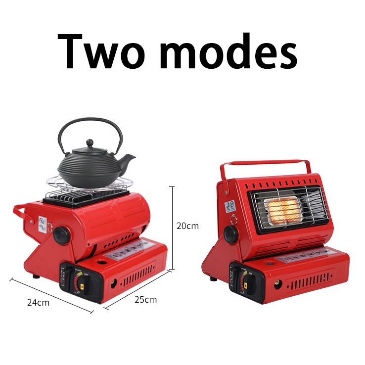 🚀Camping Emergency Butane Heater Double Coherent Heat Source Survival Tools