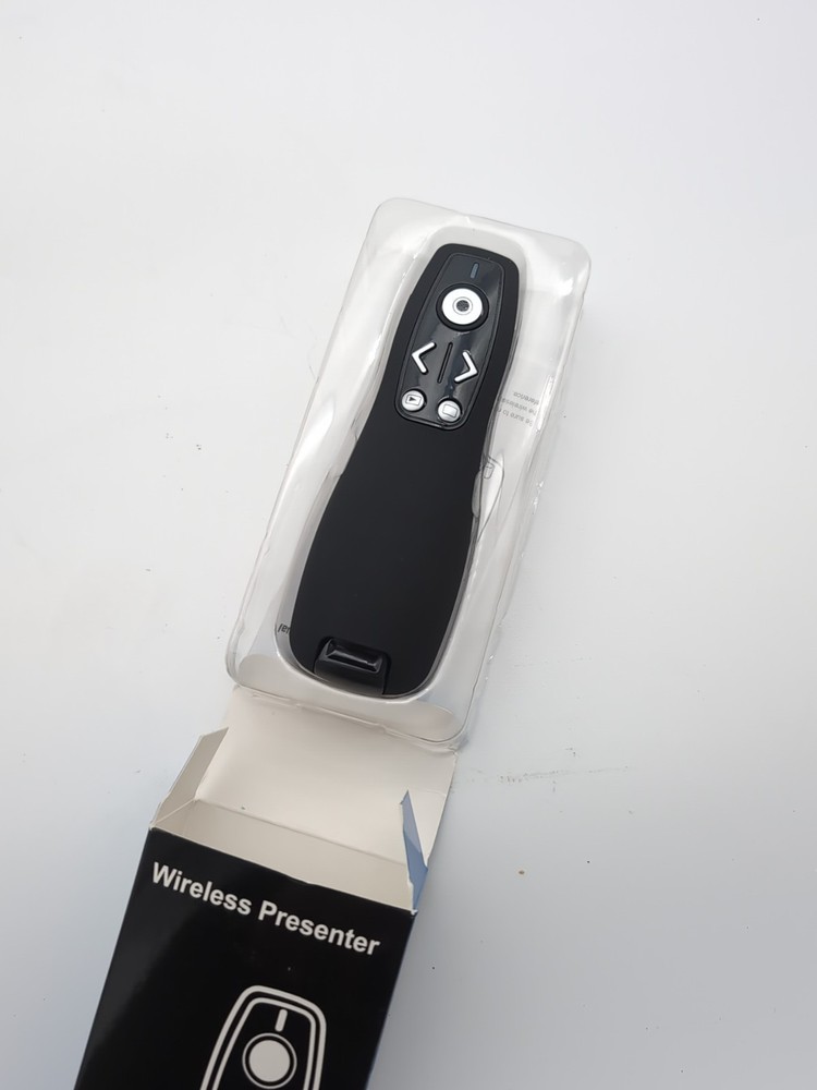 Presentation Clicker with Red Laser Pointer RF 2.4GHz USB Wireless for Computer