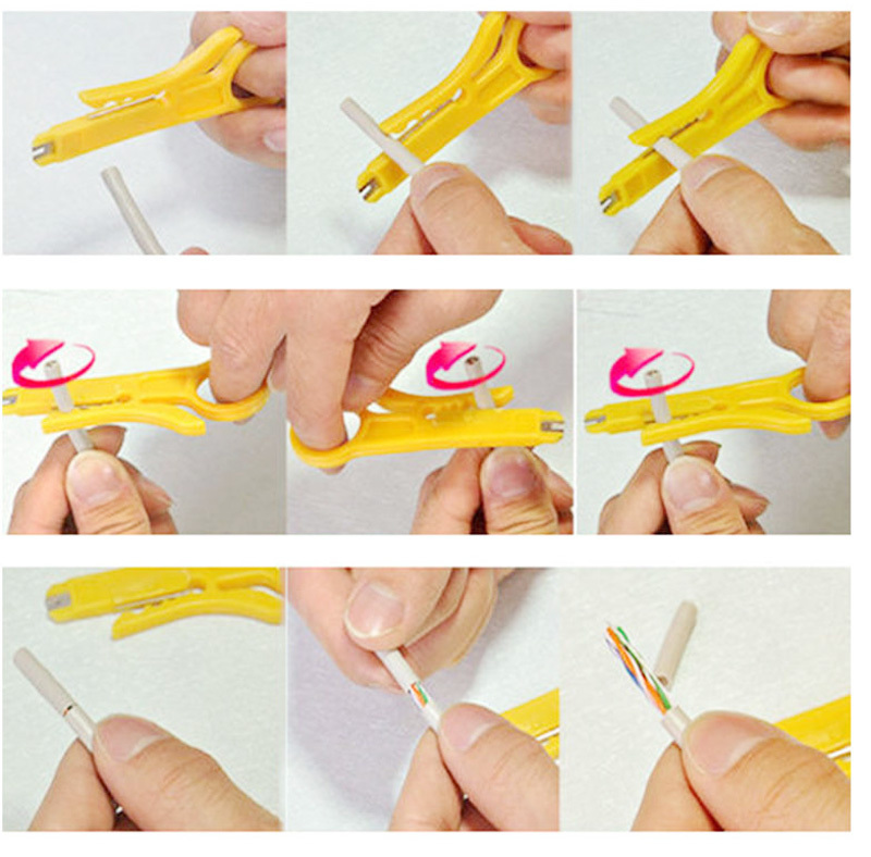 Network Connection Wire Punch Down Cutter Stripper UTP For Cat5 RJ45 Cable Tools