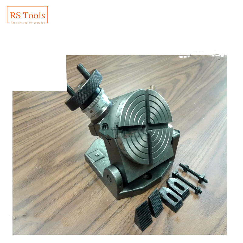Precision Tilting Rotary Table 4" Inch With Clamping Kit USA RSTOOLS