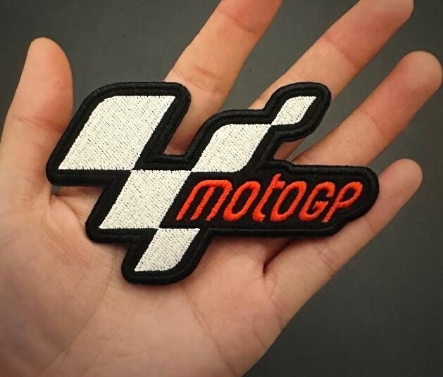MOTO GP EMBROIDERED PATCH IRON-ON PATCH...NOT EASILY FOUND...