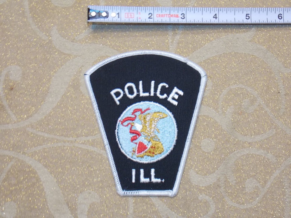 ILLINOIS IL POLICE NICE SHOULDER PATCH New 3.75"x4.5"