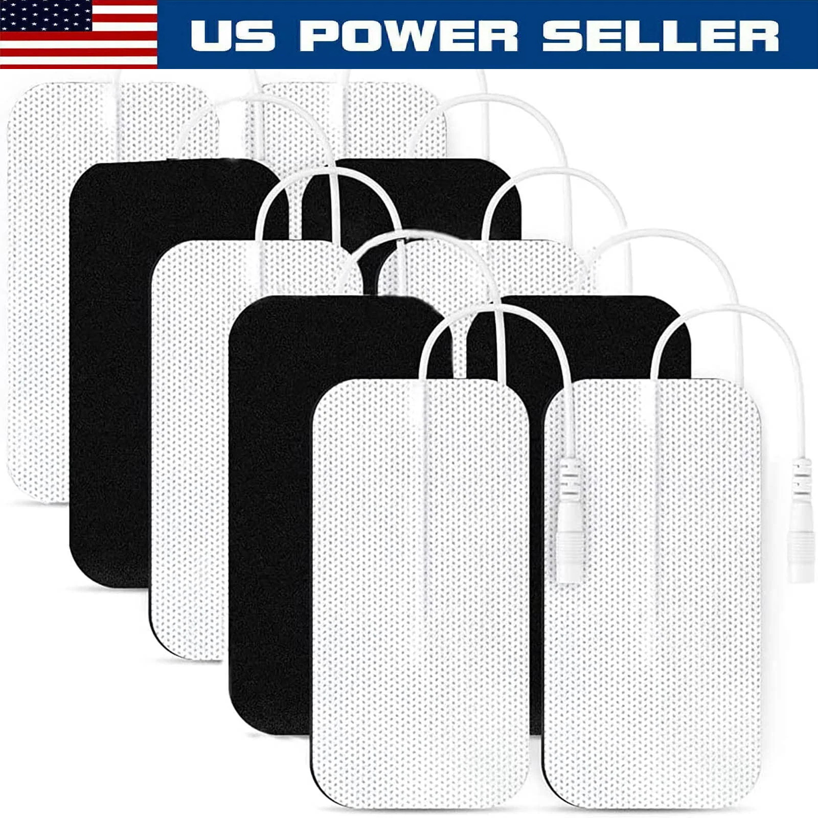 TENS Unit 2x4 Electrode Pads EMS Massage Pain Relief Muscle Stimulator 7000 3000