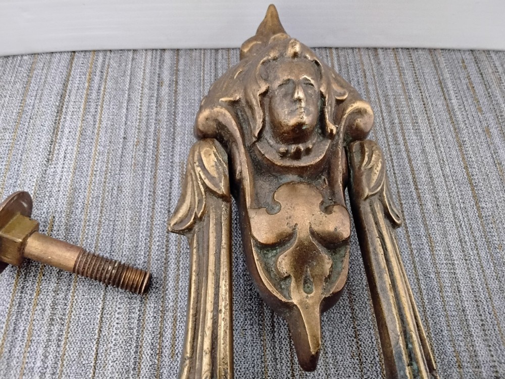 Antique Brass Victorian Era Door Knocker