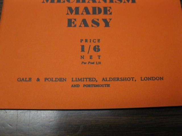 Original British Thompson Submachine Gun 1942 Manual "Mechanism Made Easy"