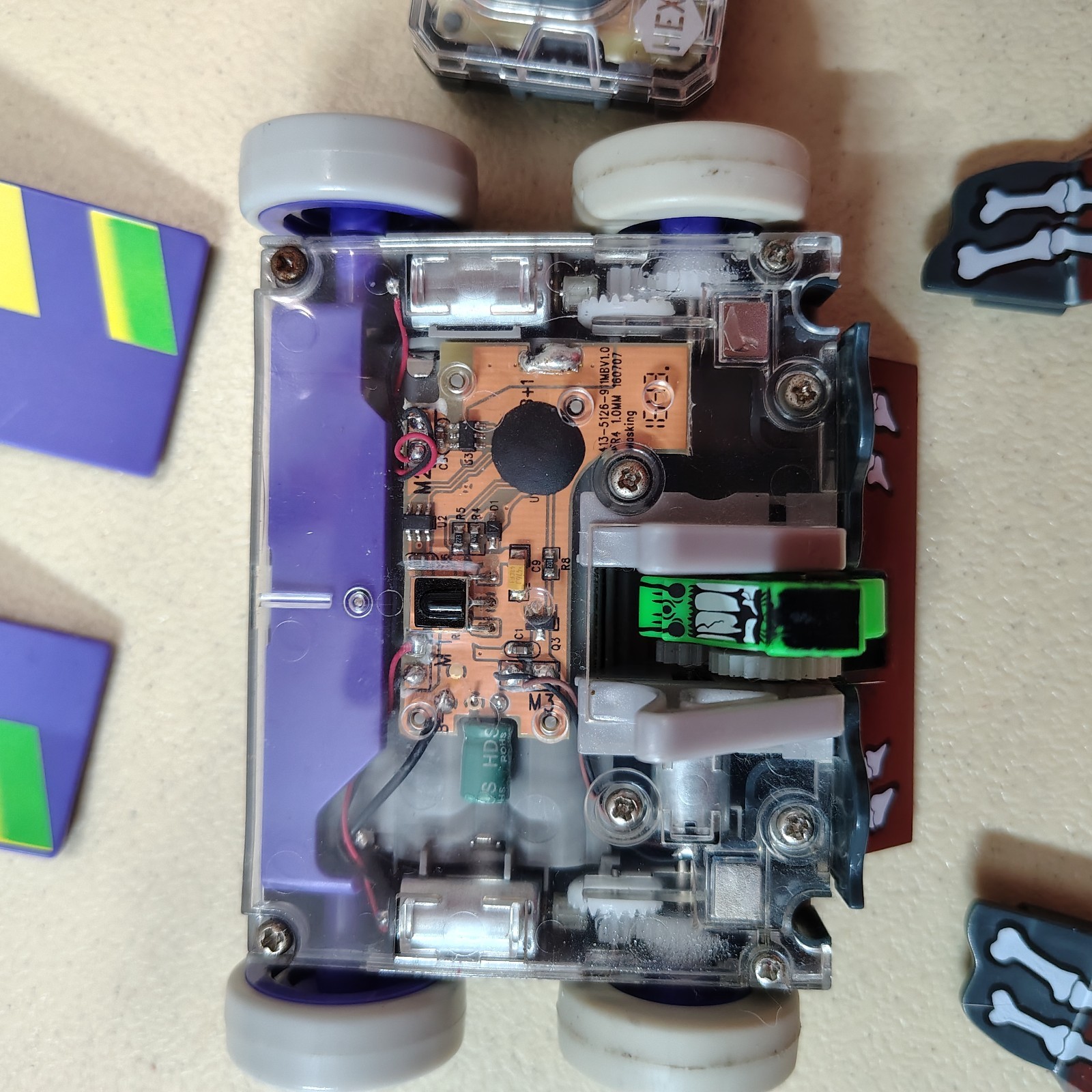 Tested Works!! HEXBUG BattleBots Single - Witch Doctor Battle Bot with Remote