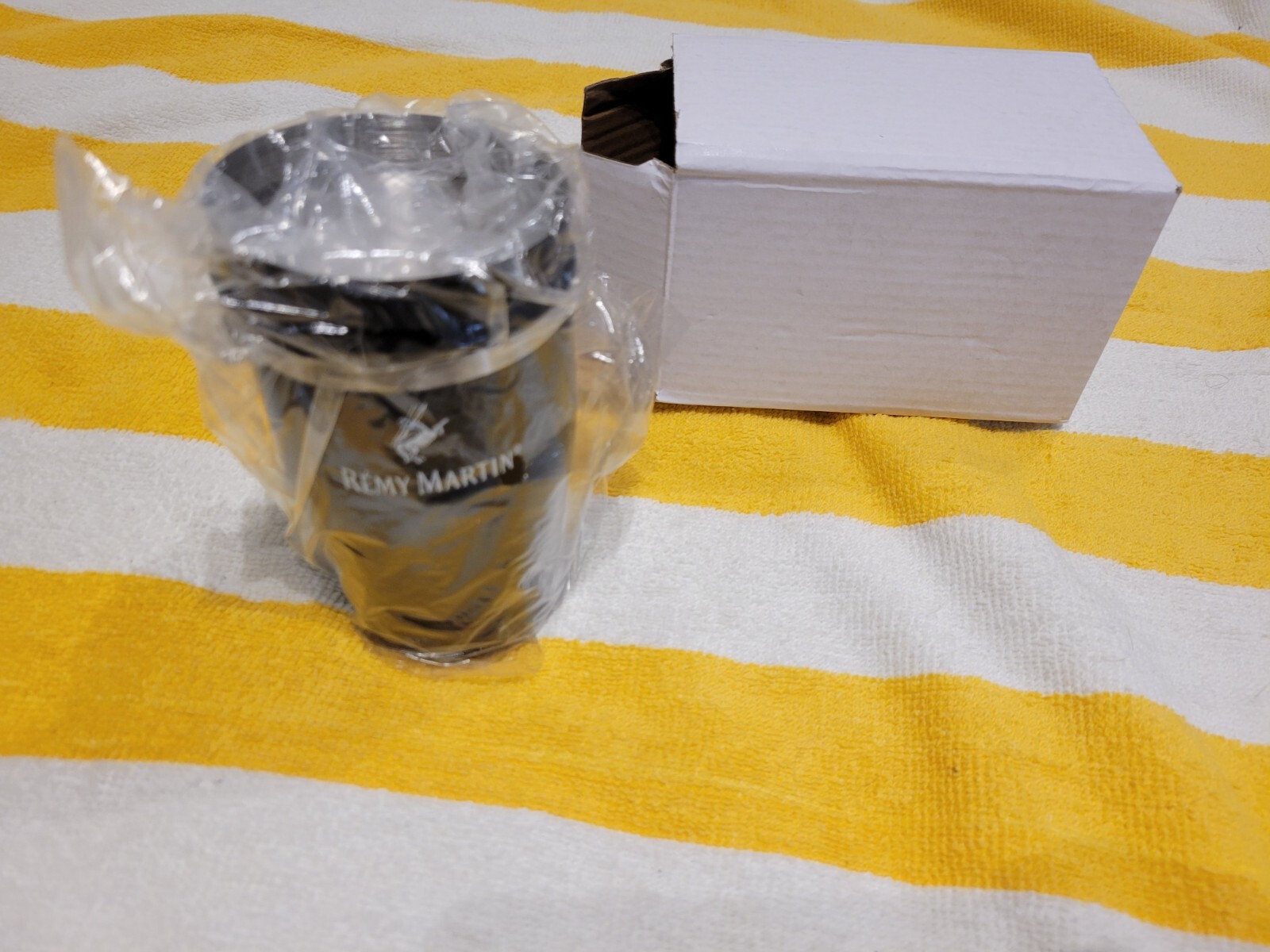 3 Piece Remy Martin cocktail shaker 6-12oz Mini Small Mixing Black 6.5” Tall