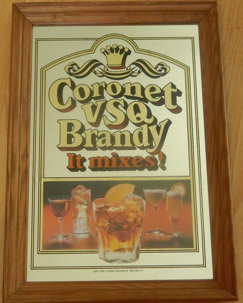 CORONET VSQ Brandy Mirror Sign