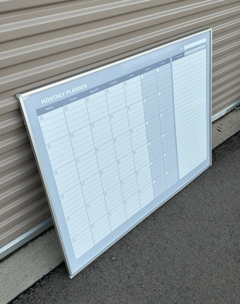Mastervision Monthly Planner 48x36 Silver Frame GA0597830