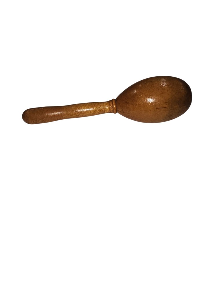 Antique Primitive Wood Handle Darning Egg