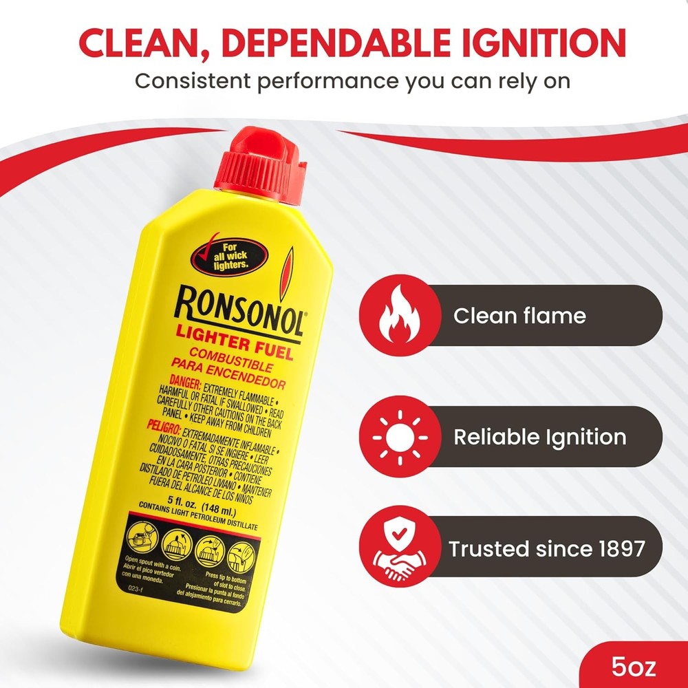 Ronson 5 Ounce Ronsonol Lighter Fuel