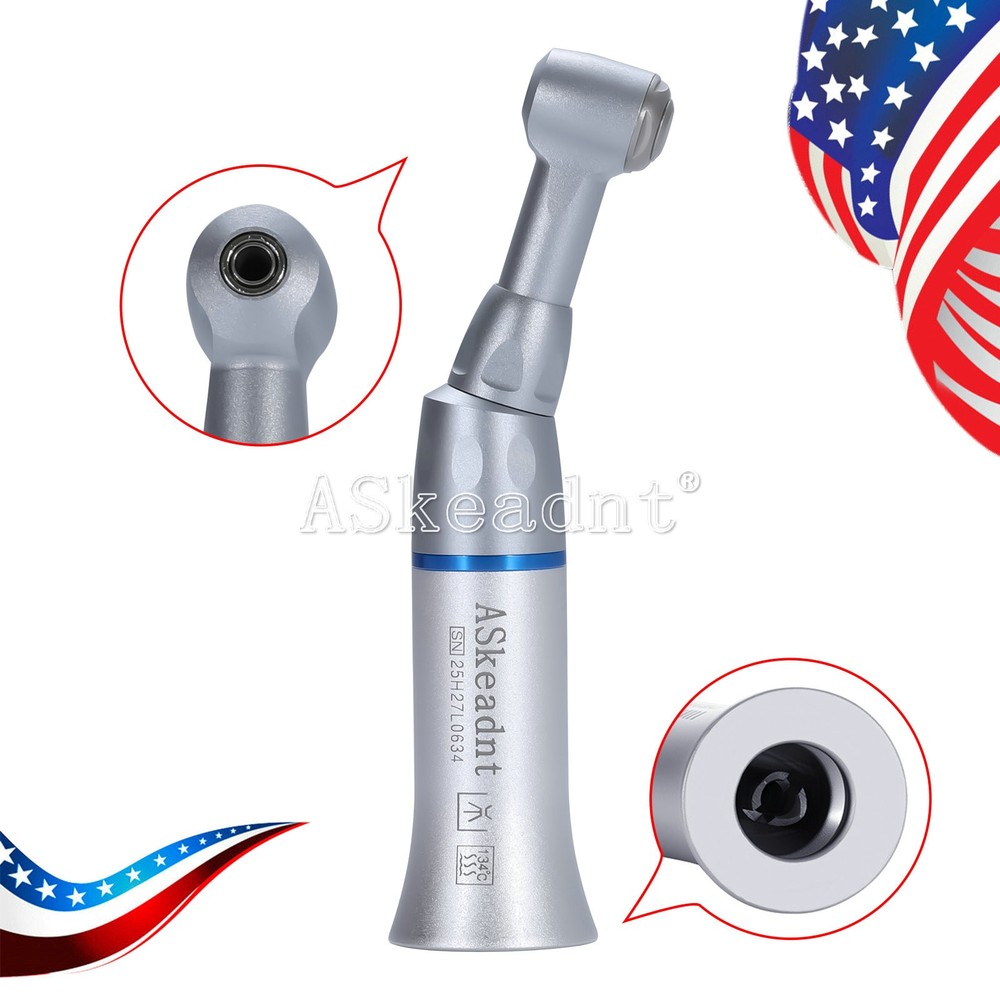 ASkeadnt Dental Low Slow Speed Push Button Contra Angle Handpiece E-type