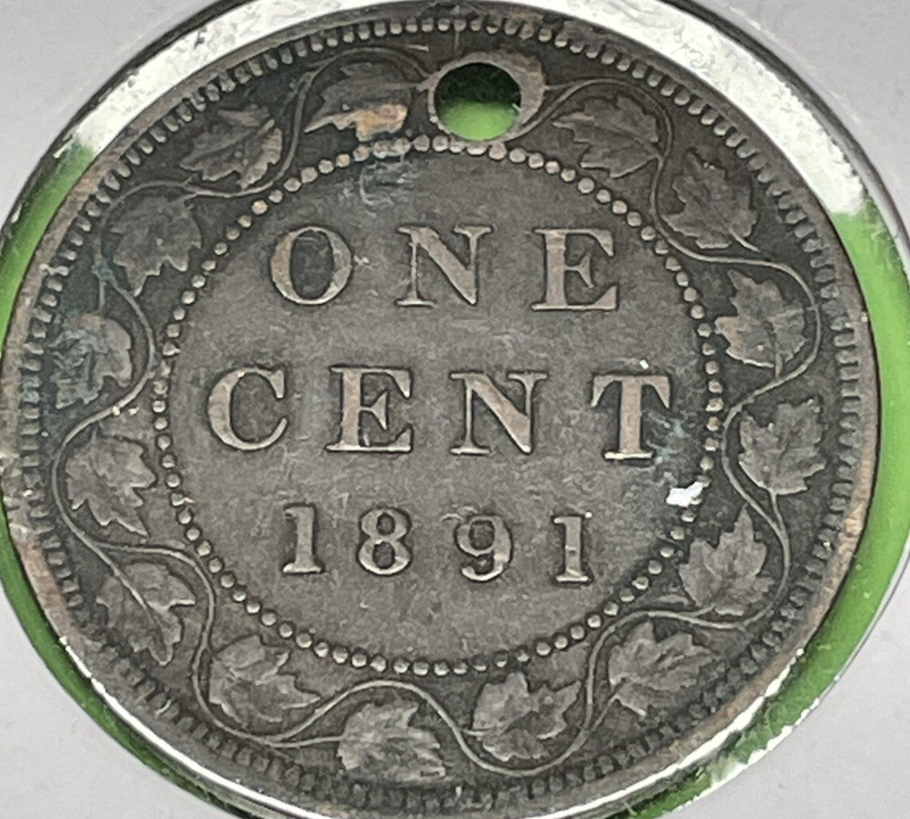 1891 Canada Coin Penny Cent