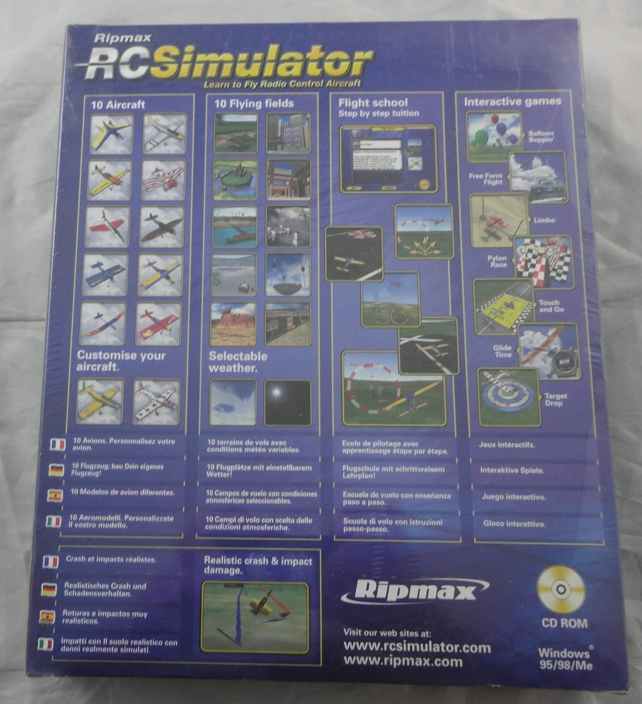 Ripmax R/C Airplane Simulator Software Version 1.00 # P-SIM180 NIB
