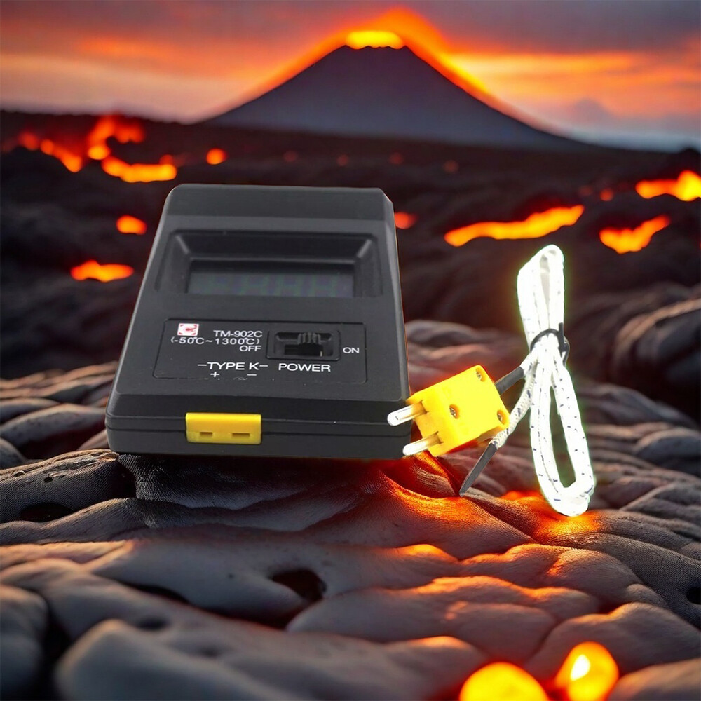 TM-902C LCD Digital Sensor Thermometer Single Input K Type Thermocouple Probe