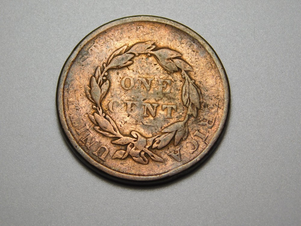 US COINS 1837 CORONET HEAD LARGE CENT