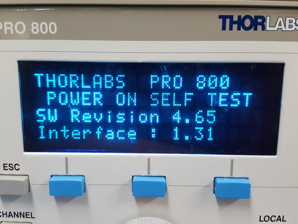 THORLABS PRO800 : Laser Source Mainframe (With 2EA x OSW8104) (1296)