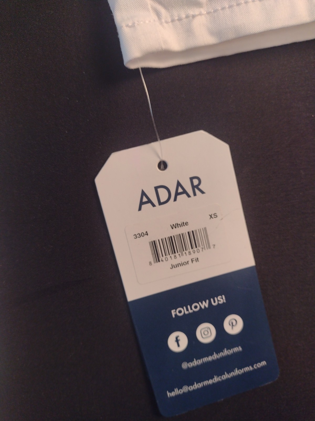 Adar Doctor, Nurse Uniform Lapel Collar long Sleeve Consultation Coat Size XS