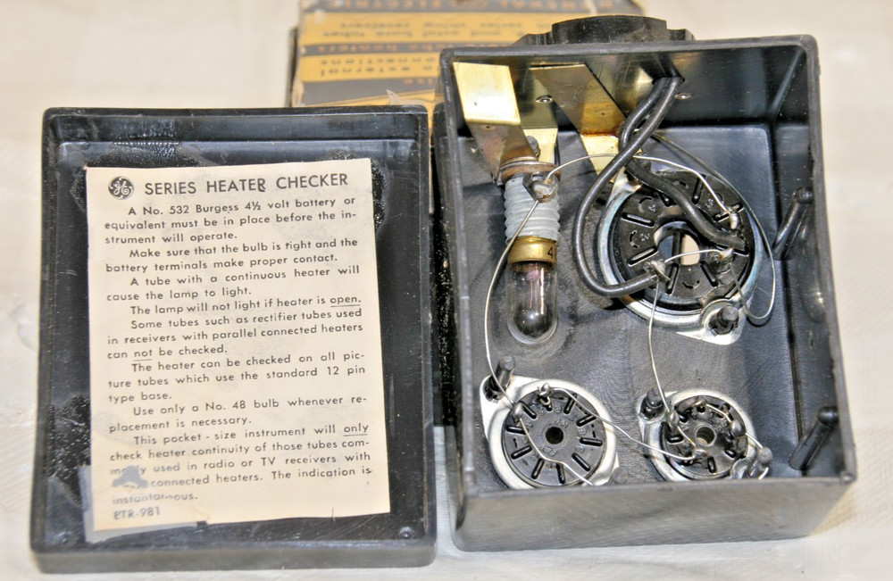 Vintage GE Series Heater Checker PTR-981 - Untested But Should Work