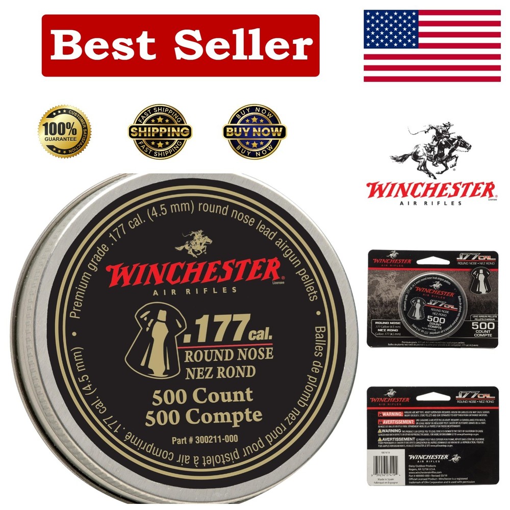 Round Nose .177 Caliber Pellets
