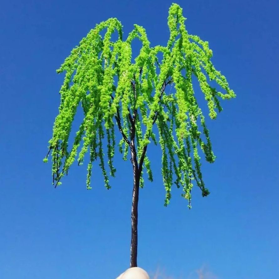 18cm Model Wire Tree Willow Tree Diorama Scene Material Landscape