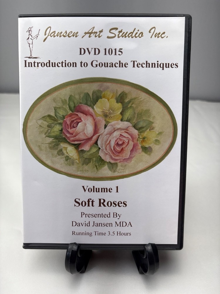 Introduction To Gouache Techniques DVD 1015 Volume 1 Soft Roses David Jansen