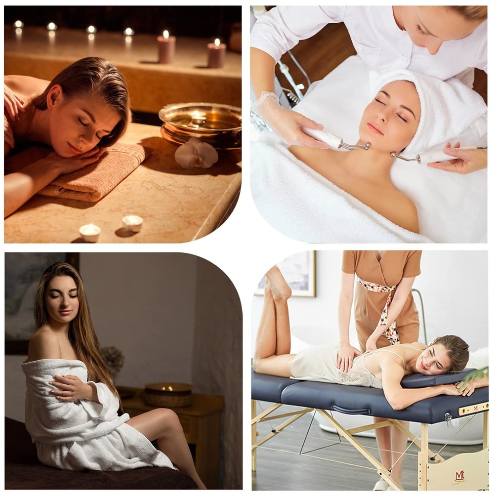 25PCS 84x35in Disposable Fitted Massage Table Sheets with Elastic, Breathable...