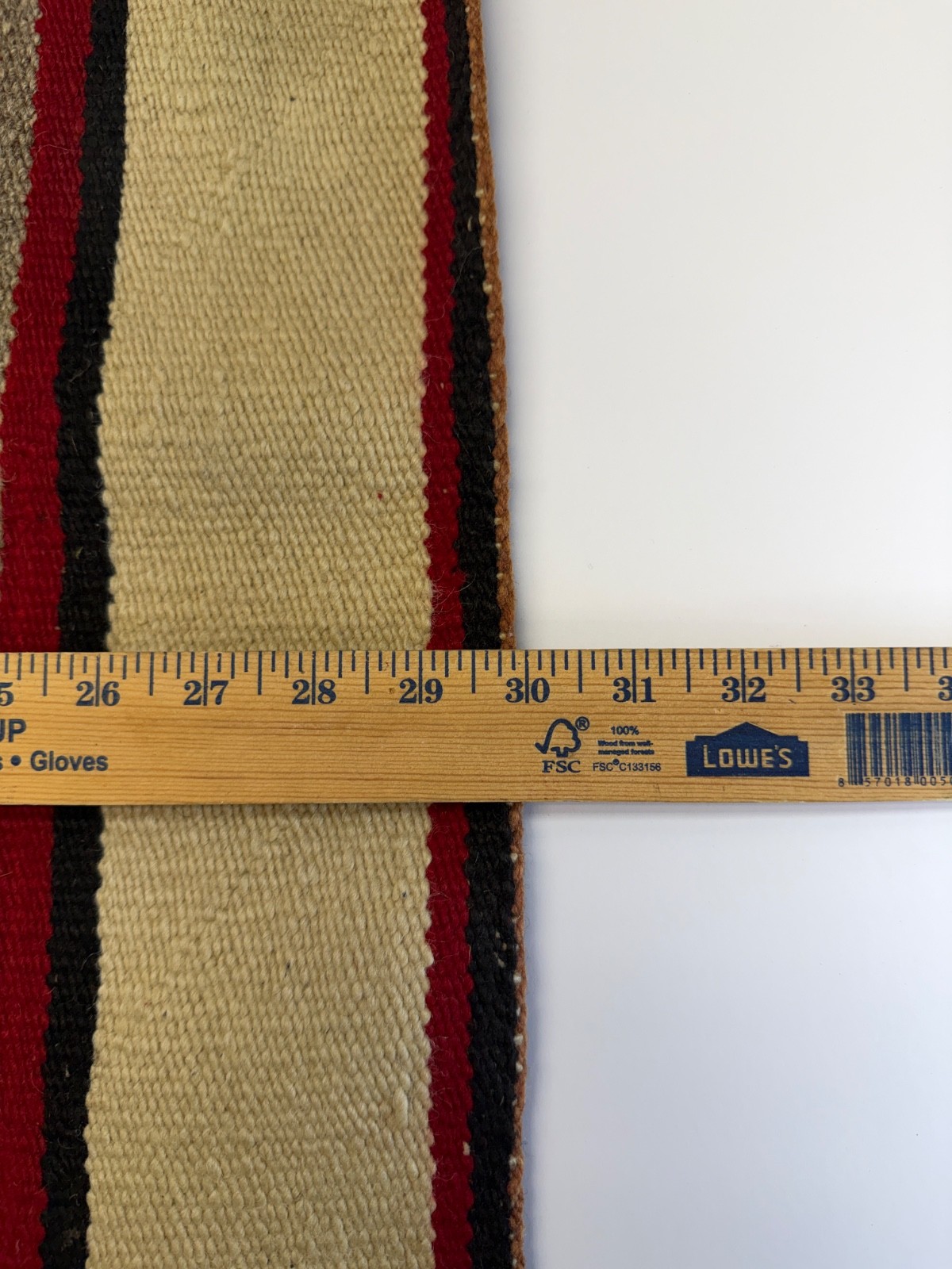 ATQ Navajo Rug Native American Indian Valero Star Saddle Blanket Weaving 30x30