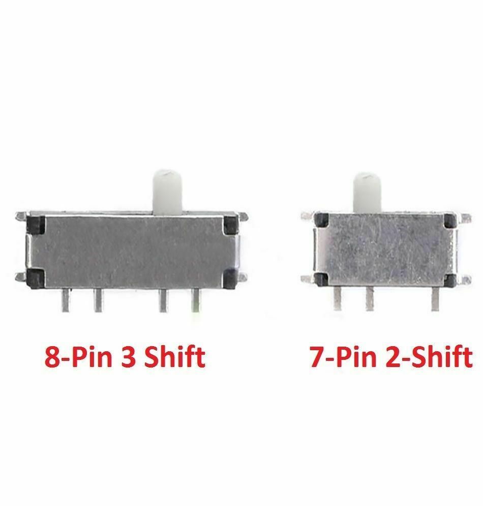 MINI Slide Switch SMD Toggle Switch 7-Pin 2-Shift/8-Pin 3 Shift MSK-12C02/MSK-02